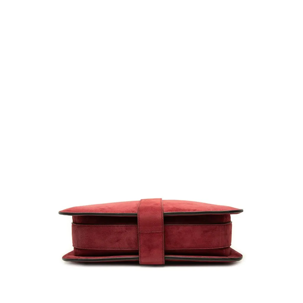 Bottega Veneta Suede Marie Shoulder Bag Red Leather Very good - Inside View