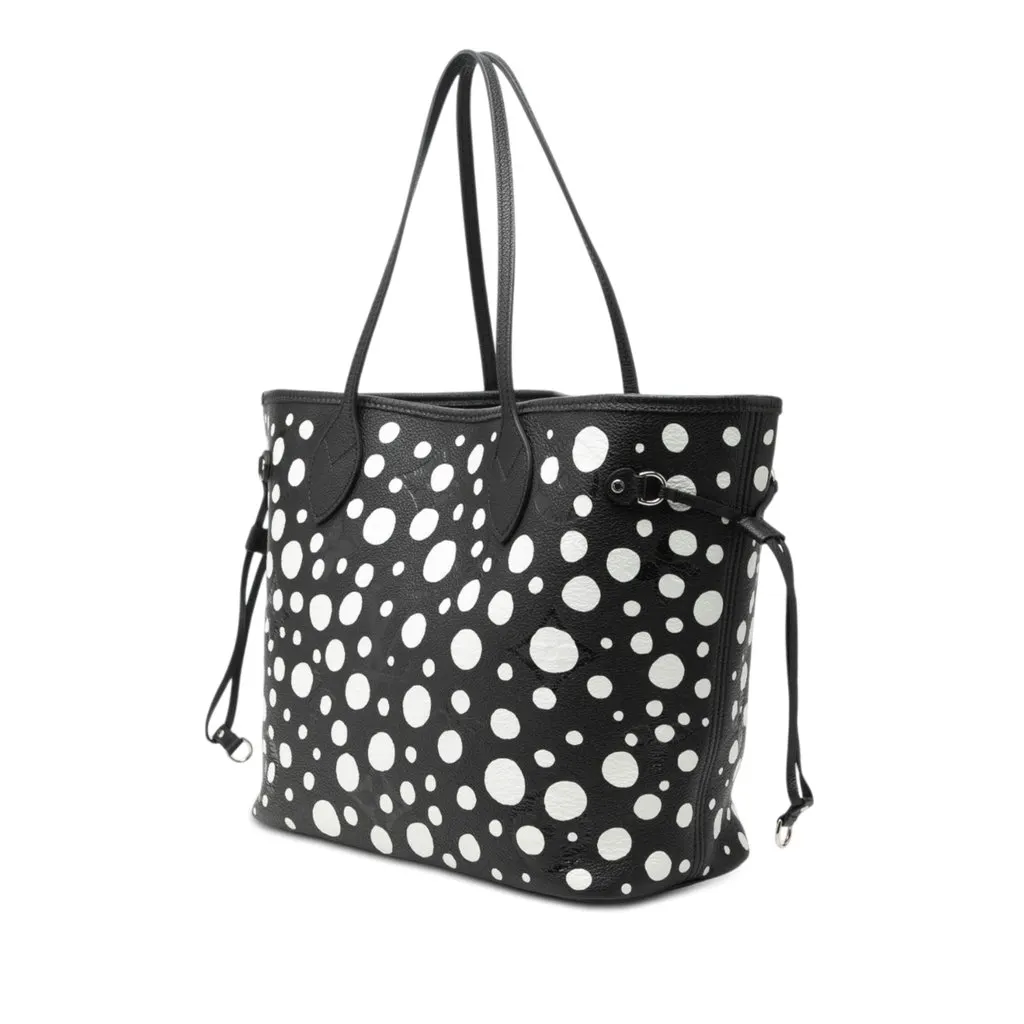 Louis Vuitton Yayoi Kusama Infinity Dots Monogram Empreinte Neverfull MM Black Leather Very good - Back View