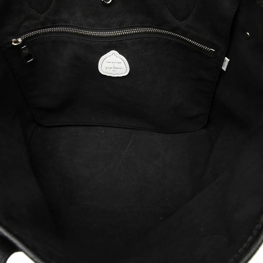 Louis Vuitton Yayoi Kusama Infinity Dots Monogram Empreinte Neverfull MM Black Leather Very good - Model View