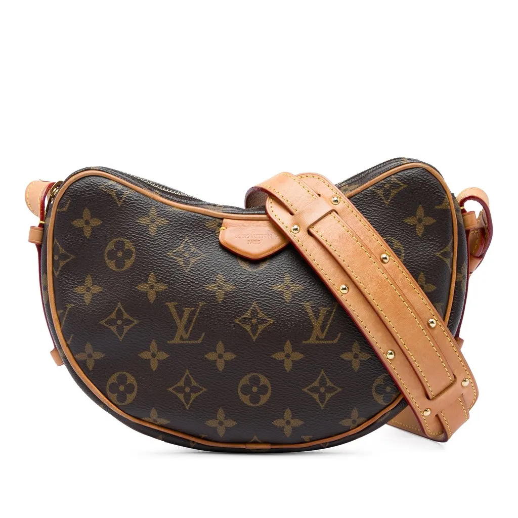 Louis Vuitton Monogram Croissant MM Brown Very good - Front View