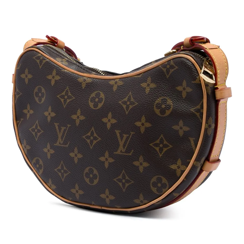 Louis Vuitton Monogram Croissant MM Brown Very good - Back View