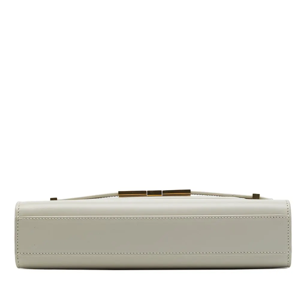 Saint Laurent Small Smooth Calfskin Manhattan Shoulder Bag White Leather Very good - Inside View