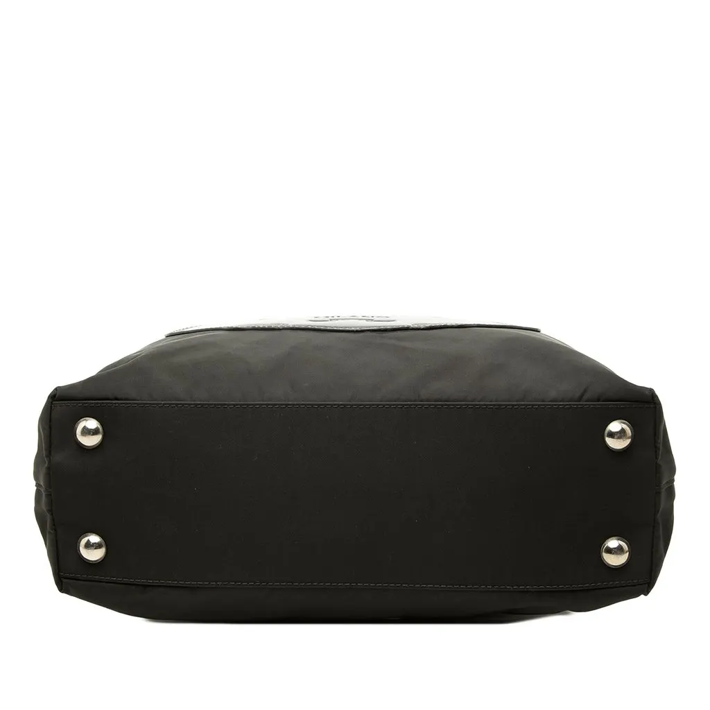 Prada Tessuto Canapa Logo Satchel Black Polyamide Very good - Inside View