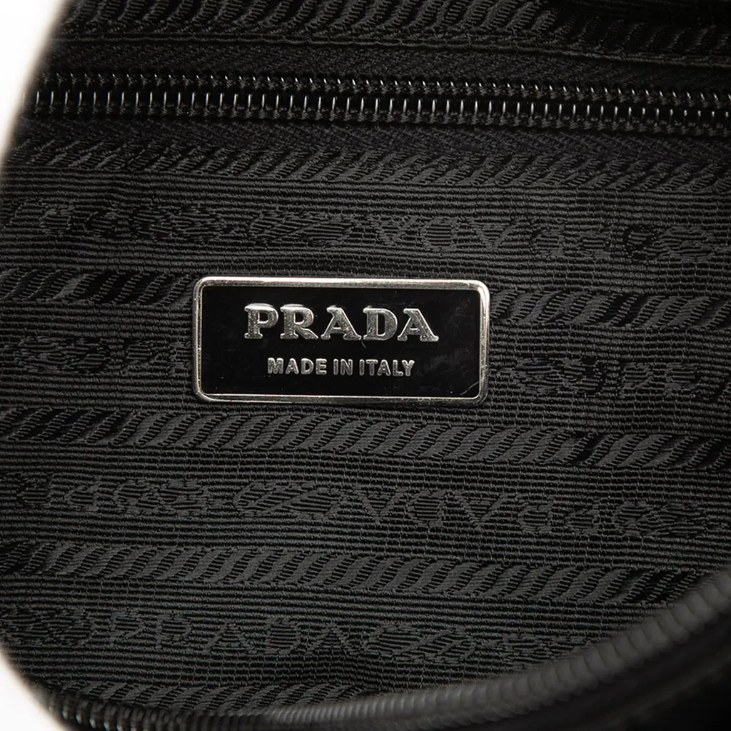 Prada Tessuto Canapa Logo Satchel Black Polyamide Very good - Box View