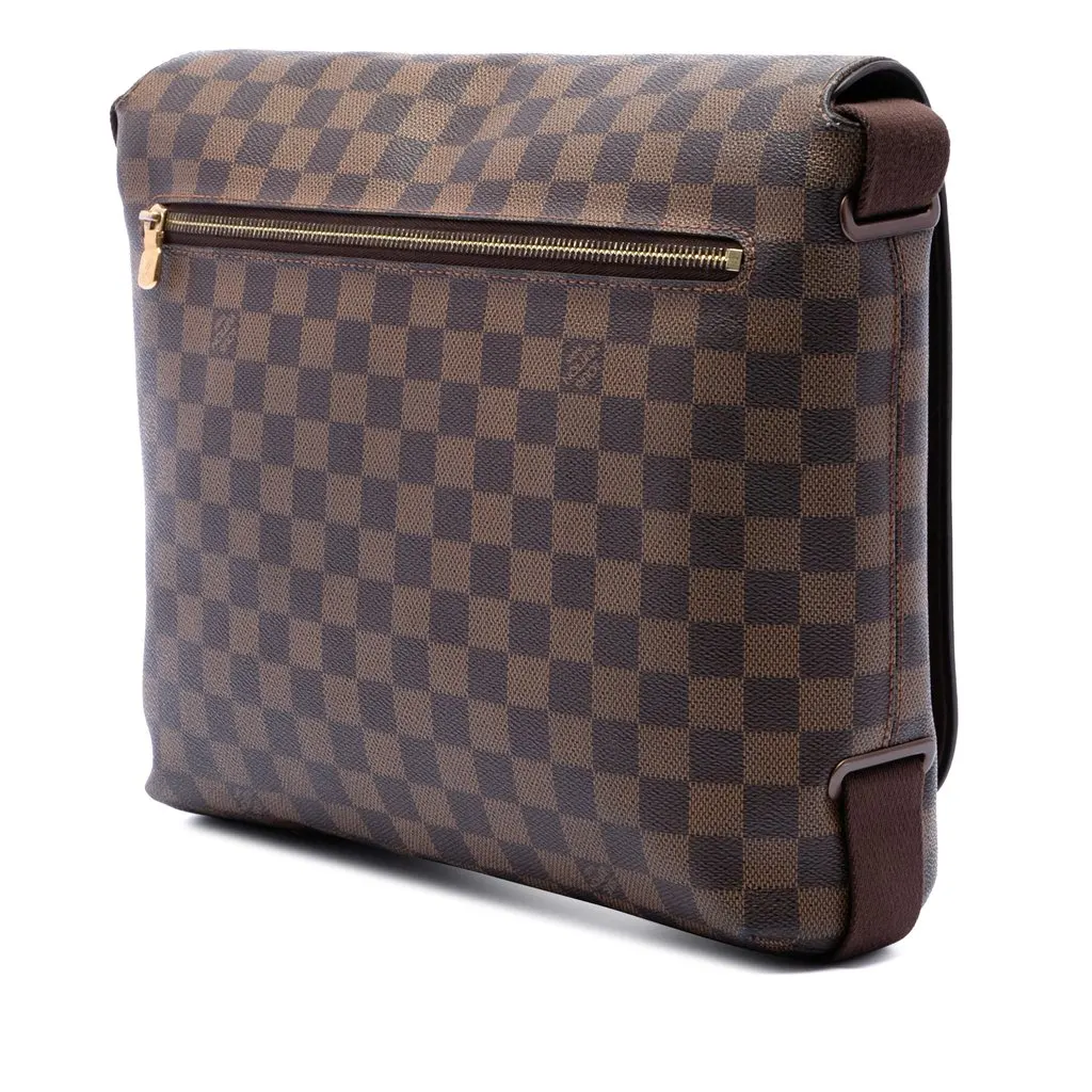 Louis Vuitton Damier Ebene Brooklyn MM Brown Very good - Back View