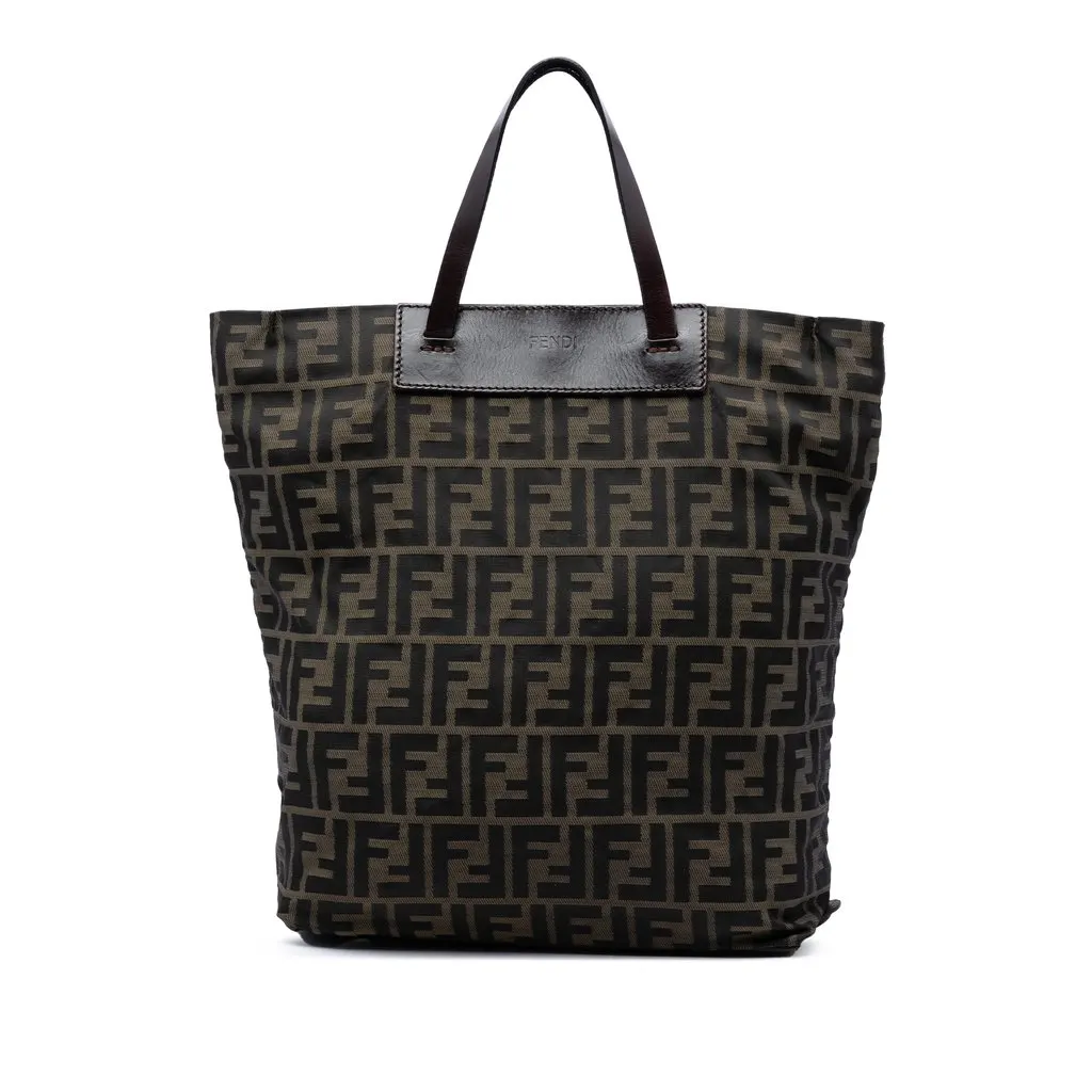 Fendi Zucca Canvas Tote Brown Very good - Front View