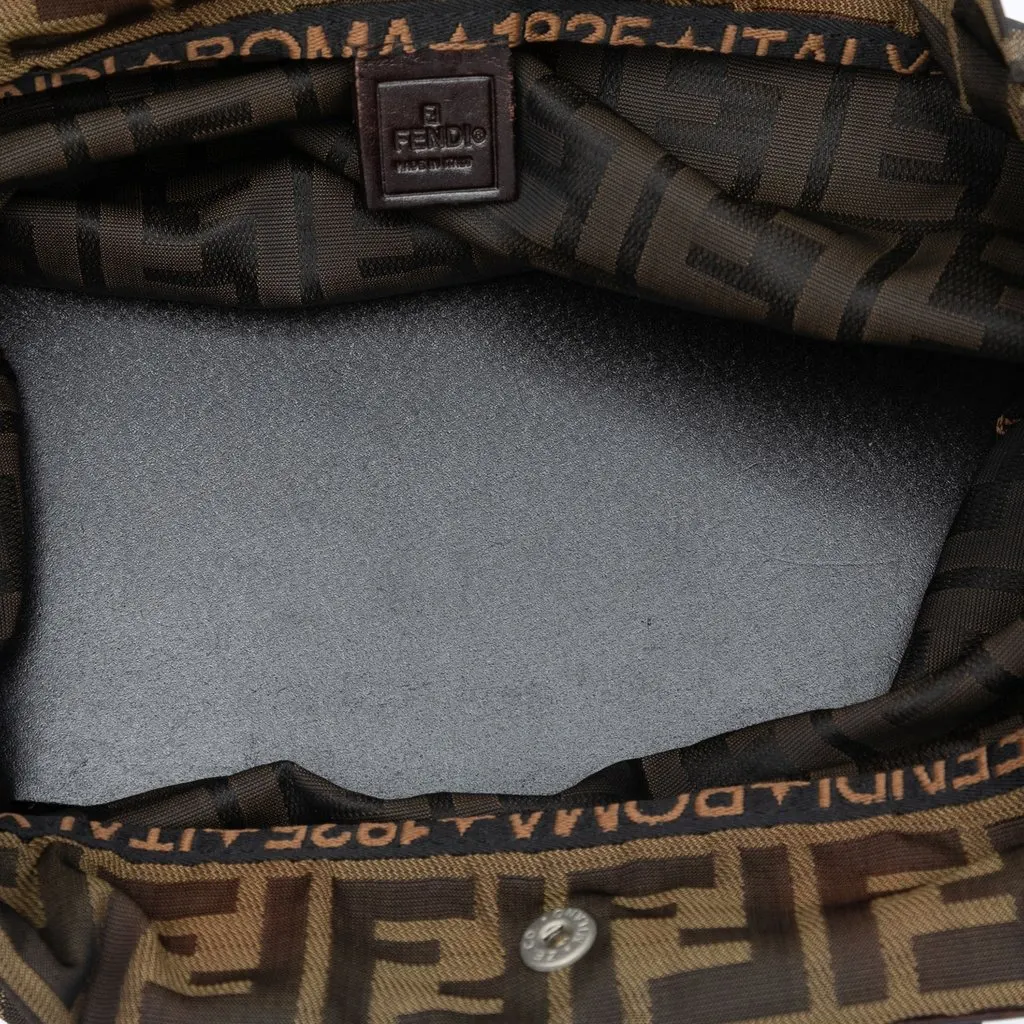 Fendi Zucca Canvas Tote Brown Very good - Model View