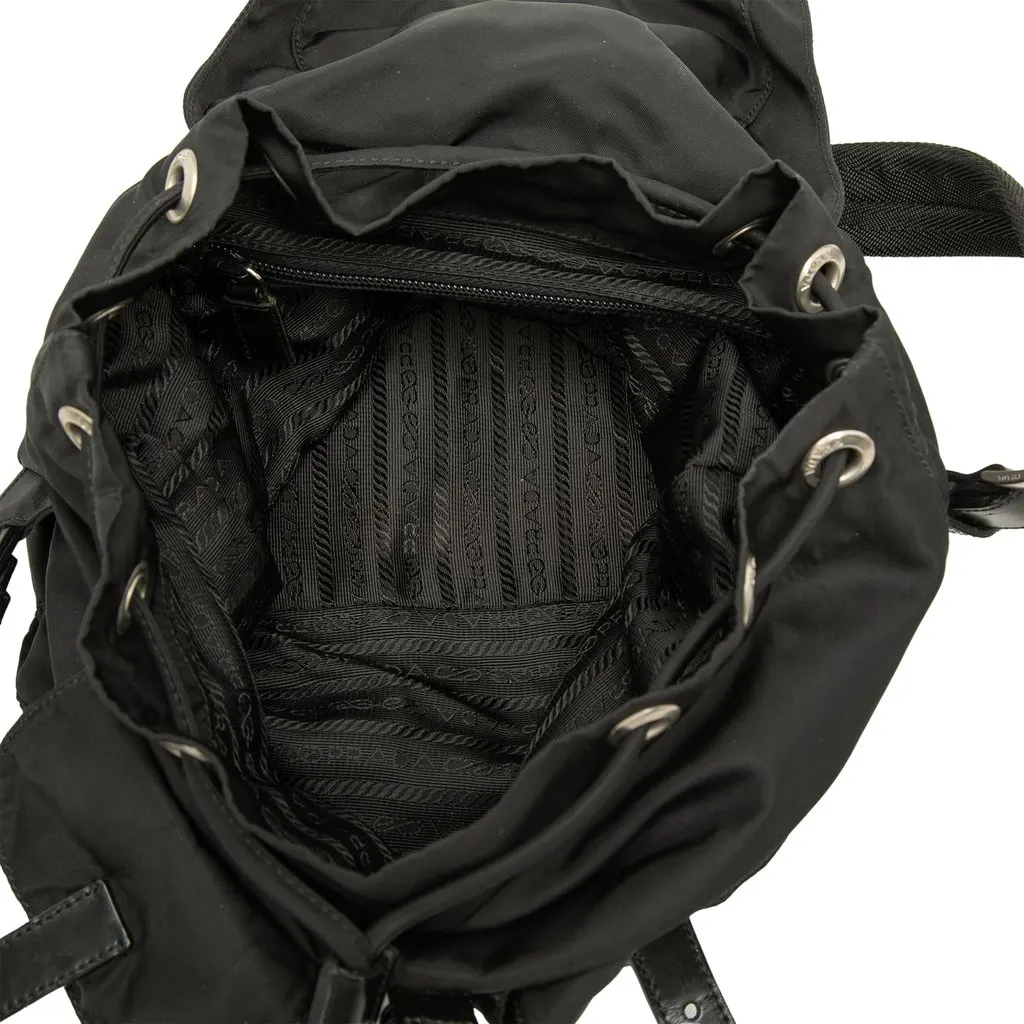 Prada Tessuto Backpack Black Good - Model View