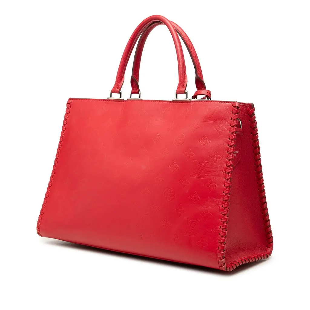 Louis Vuitton Monogram Very Leather Very Zipped Red Leather Very good - Back View