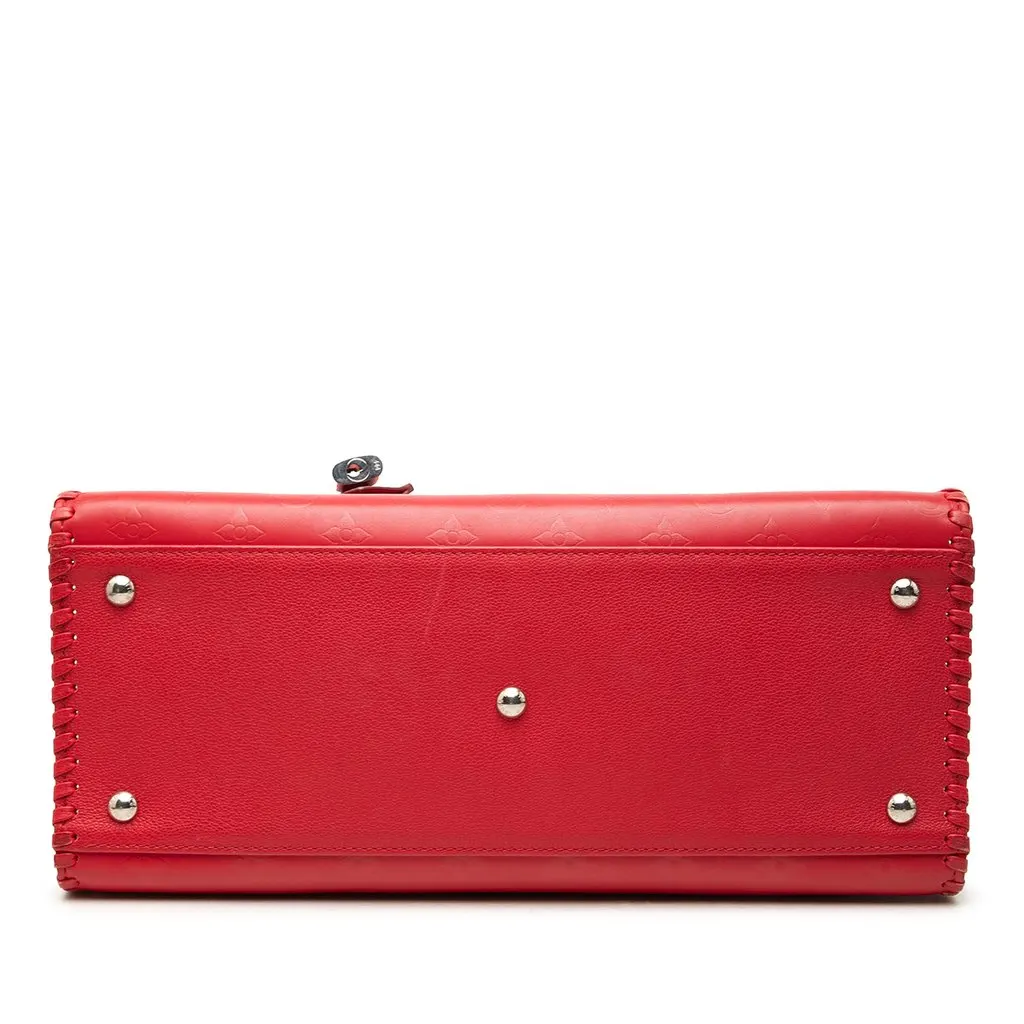 Louis Vuitton Monogram Very Leather Very Zipped Red Leather Very good - Inside View