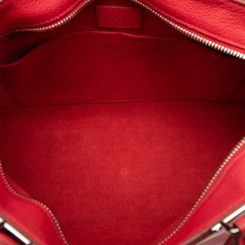 Louis Vuitton Monogram Very Leather Very Zipped Red Leather Very good - Model View