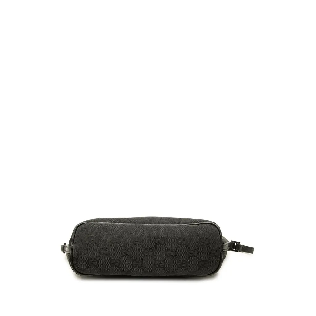 Gucci GG Canvas Boat Black Canvas Good - Inside View