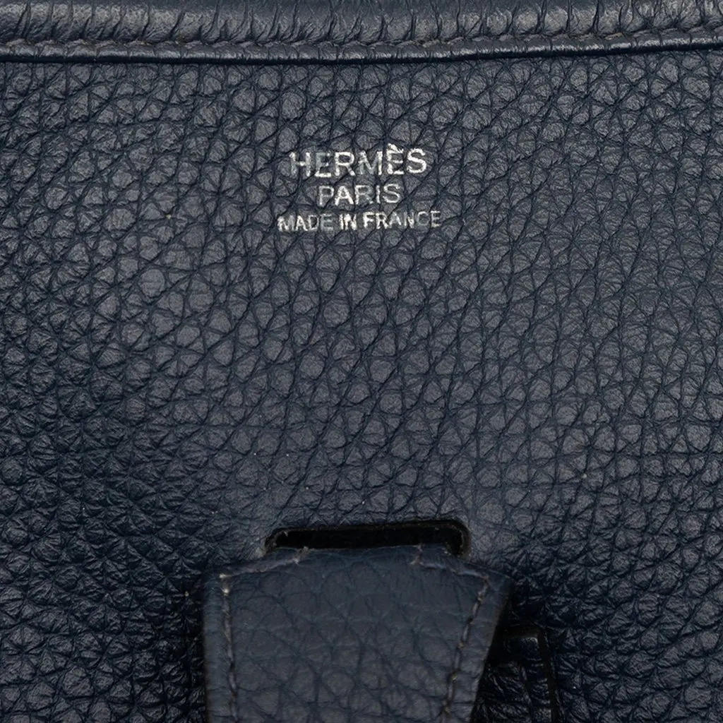 Hermès Clemence Evelyne III 29 Blue Leather Very good - Box View