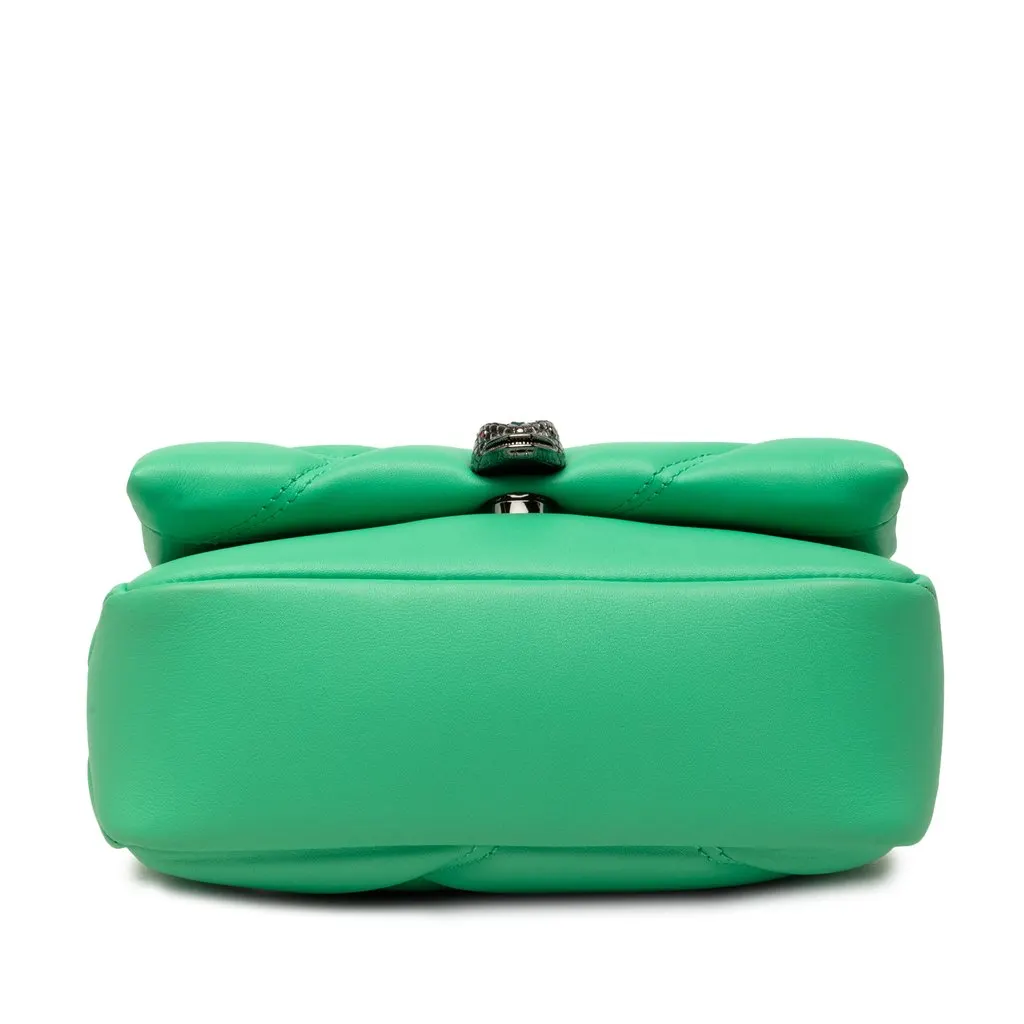 Bvlgari Mini Leather Serpenti Cabochon Satchel Green Leather Very good - Inside View