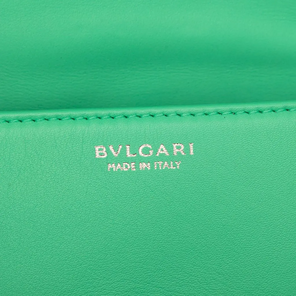 Bvlgari Mini Leather Serpenti Cabochon Satchel Green Leather Very good - Box View