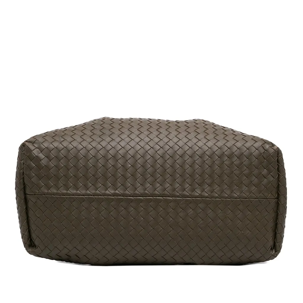 Bottega Veneta Large Calfskin Intrecciato Pinacoteca Tote Brown Leather Very good - Inside View