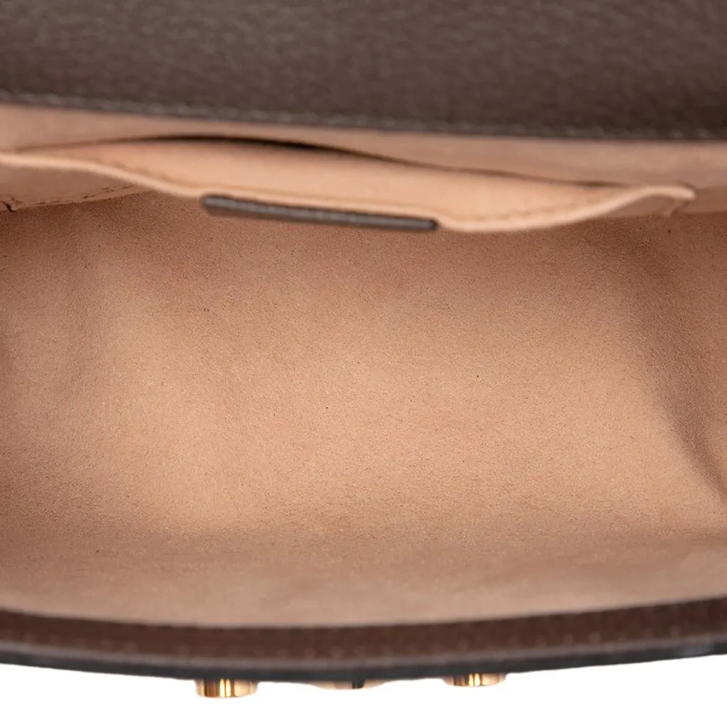 Gucci Small GG Supreme Bengal Padlock Crossbody Beige Canvas Very good - Model View