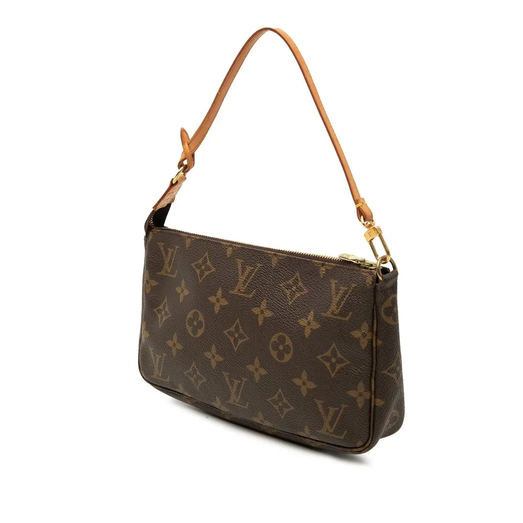 Louis Vuitton Monogram Pochette Accessoires Brown Very good - Back View