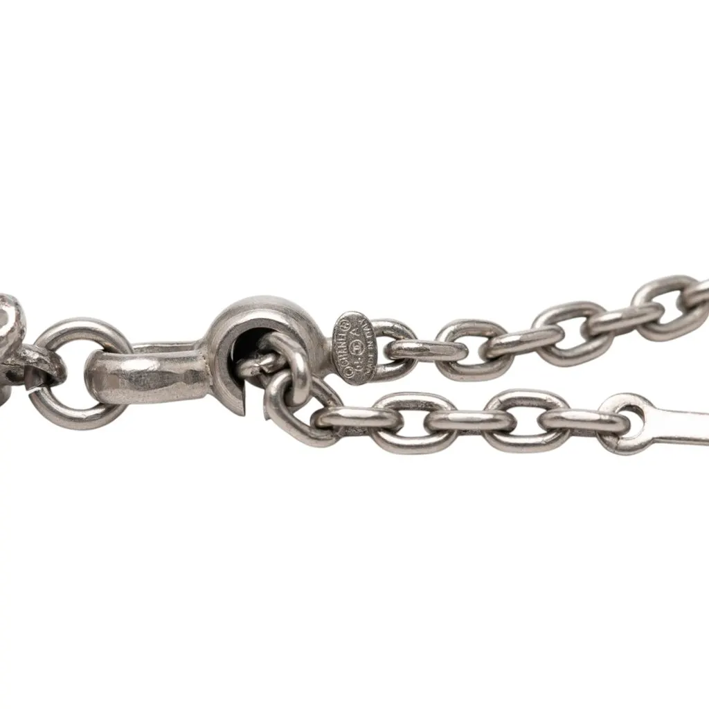 Chanel CC Brass Rabbit Key Chain and Bag Charm Silver Metal Very good - Model View