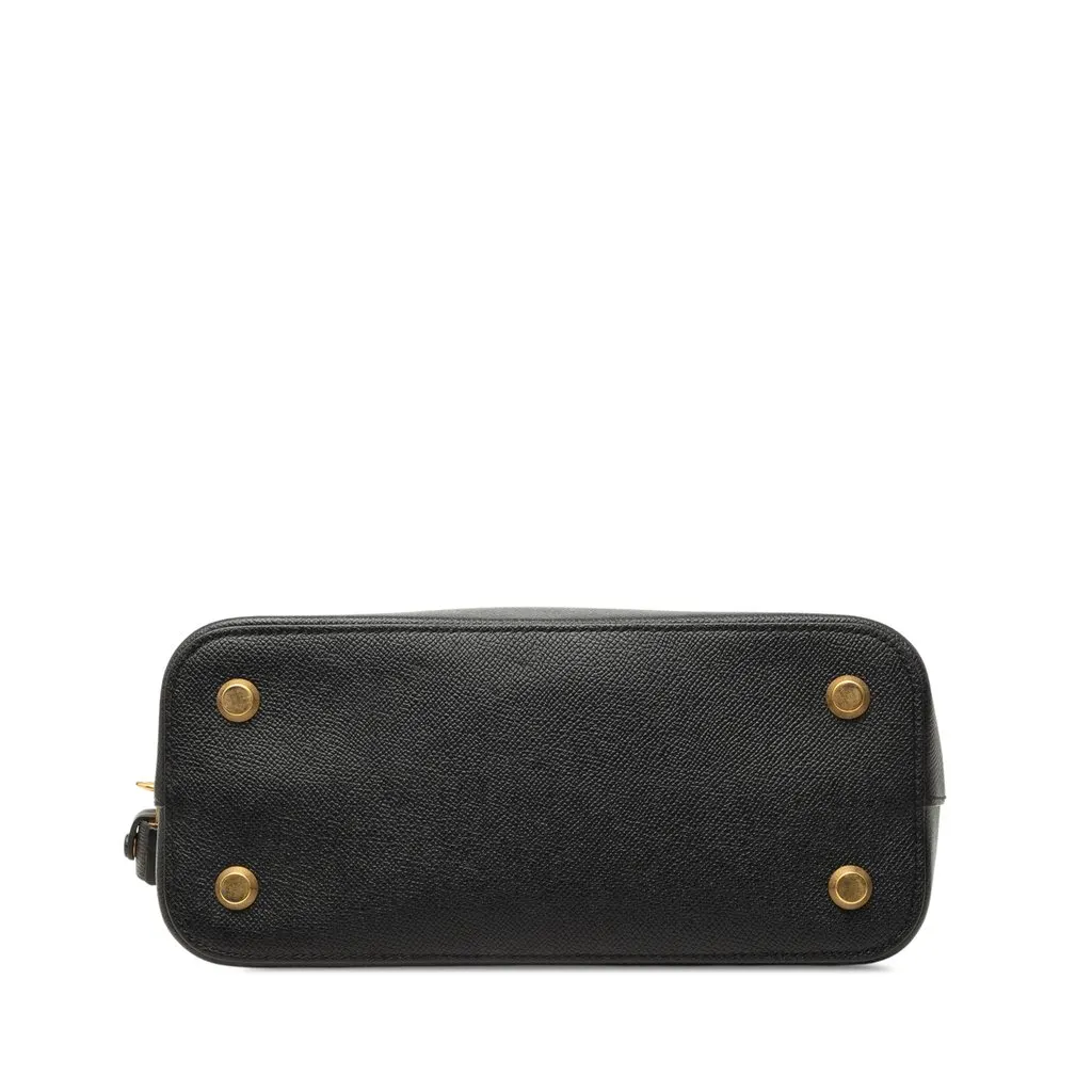 Balenciaga Grained Calfskin Ville Top Handle Bag S Black Leather Very good - Inside View