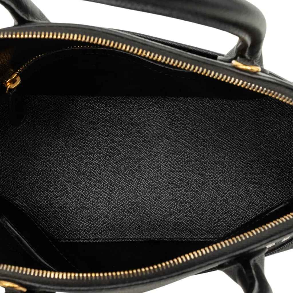 Balenciaga Grained Calfskin Ville Top Handle Bag S Black Leather Very good - Model View