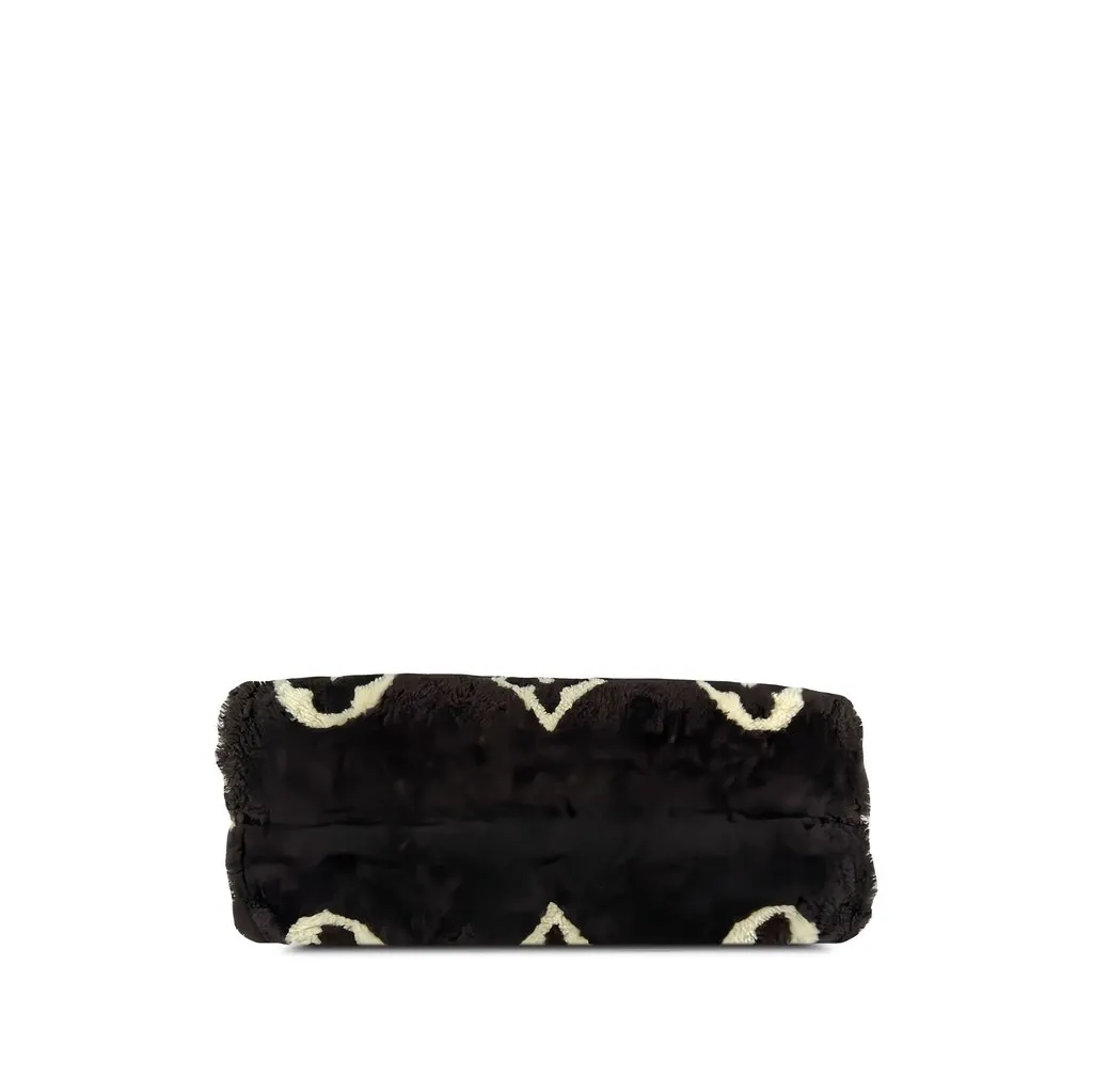 Louis Vuitton Monogram Giant Shearling Teddy Onthego GM Black Wool Good - Inside View