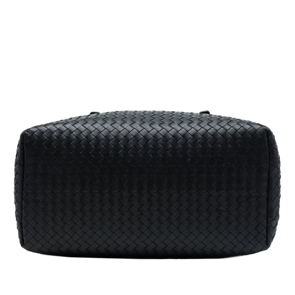 Bottega Veneta Medium Nappa Intrecciato Roma Tote Black Leather Very good - Inside View