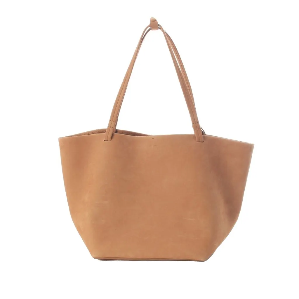 The Row Nubuck Park Tote Three Beige Leather Very good - Front View