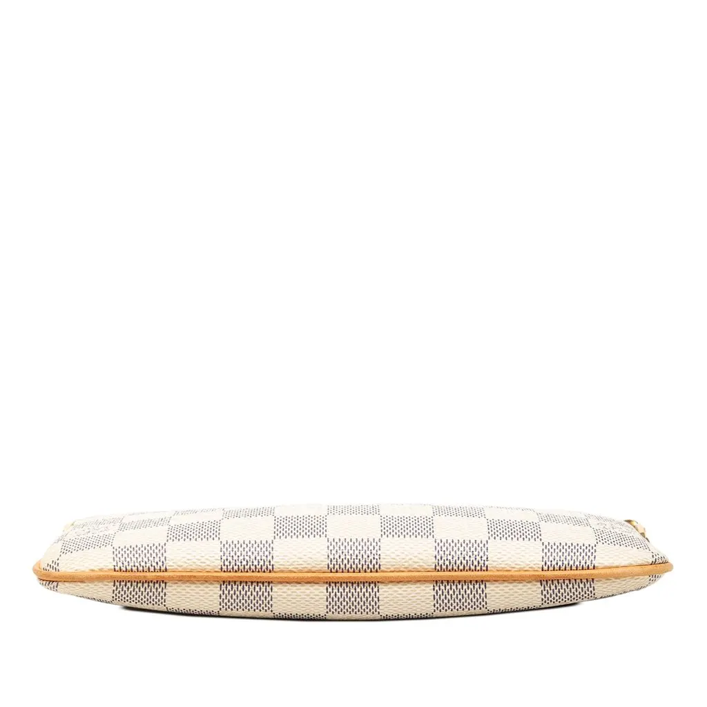 Louis Vuitton Damier Azur Pochette Milla MM White Canvas Very good - Inside View
