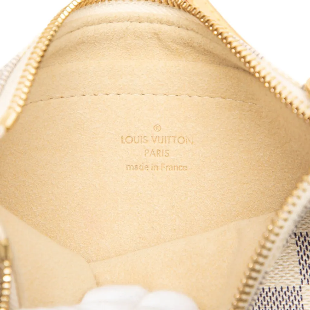 Louis Vuitton Damier Azur Pochette Milla MM White Canvas Very good - Box View