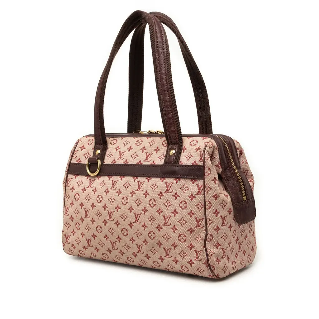 Louis Vuitton Monogram Mini Lin Josephine PM Red Canvas Good - Back View