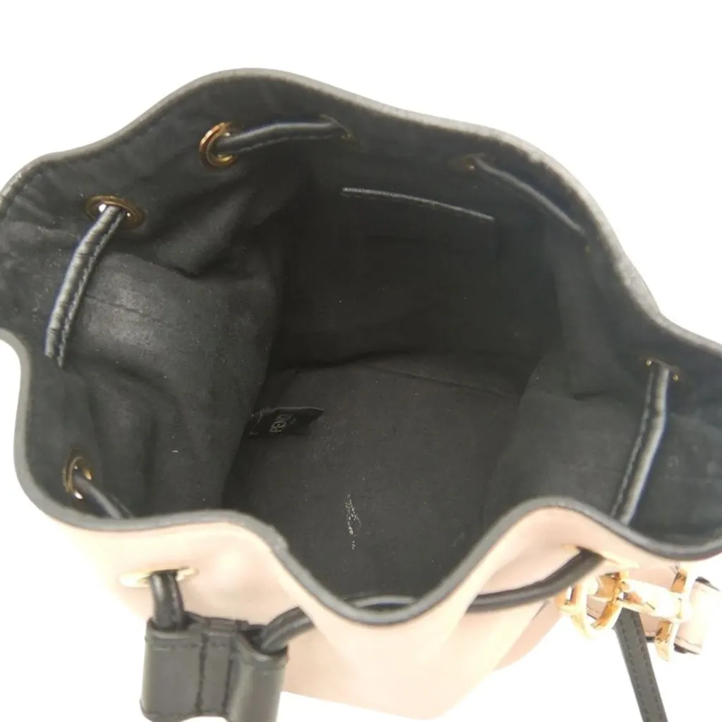 Fendi Mini Calfskin Mon Tresor Bucket Bag Brown Leather Very good - Model View