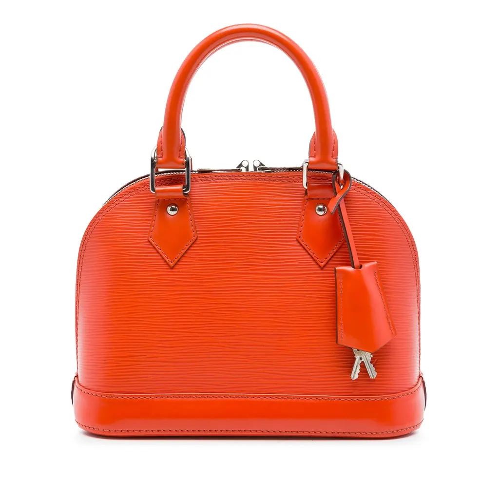 Louis Vuitton Epi Alma BB Orange Leather Very good - Front View