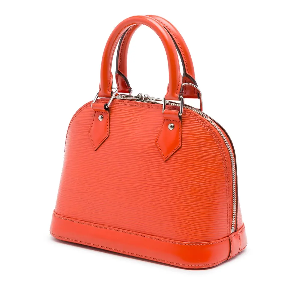 Louis Vuitton Epi Alma BB Orange Leather Very good - Back View
