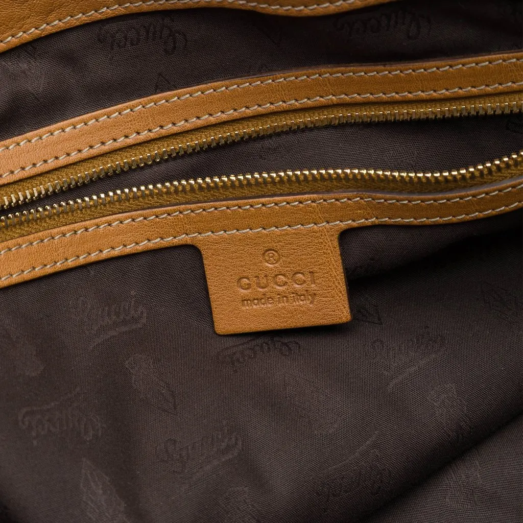 Gucci Large GG Canvas GG Charm Tote Beige Canvas Good - Box View