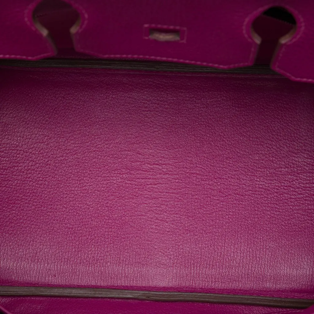 Hermès Togo Birkin Retourne 35 Purple Leather Very good - Model View