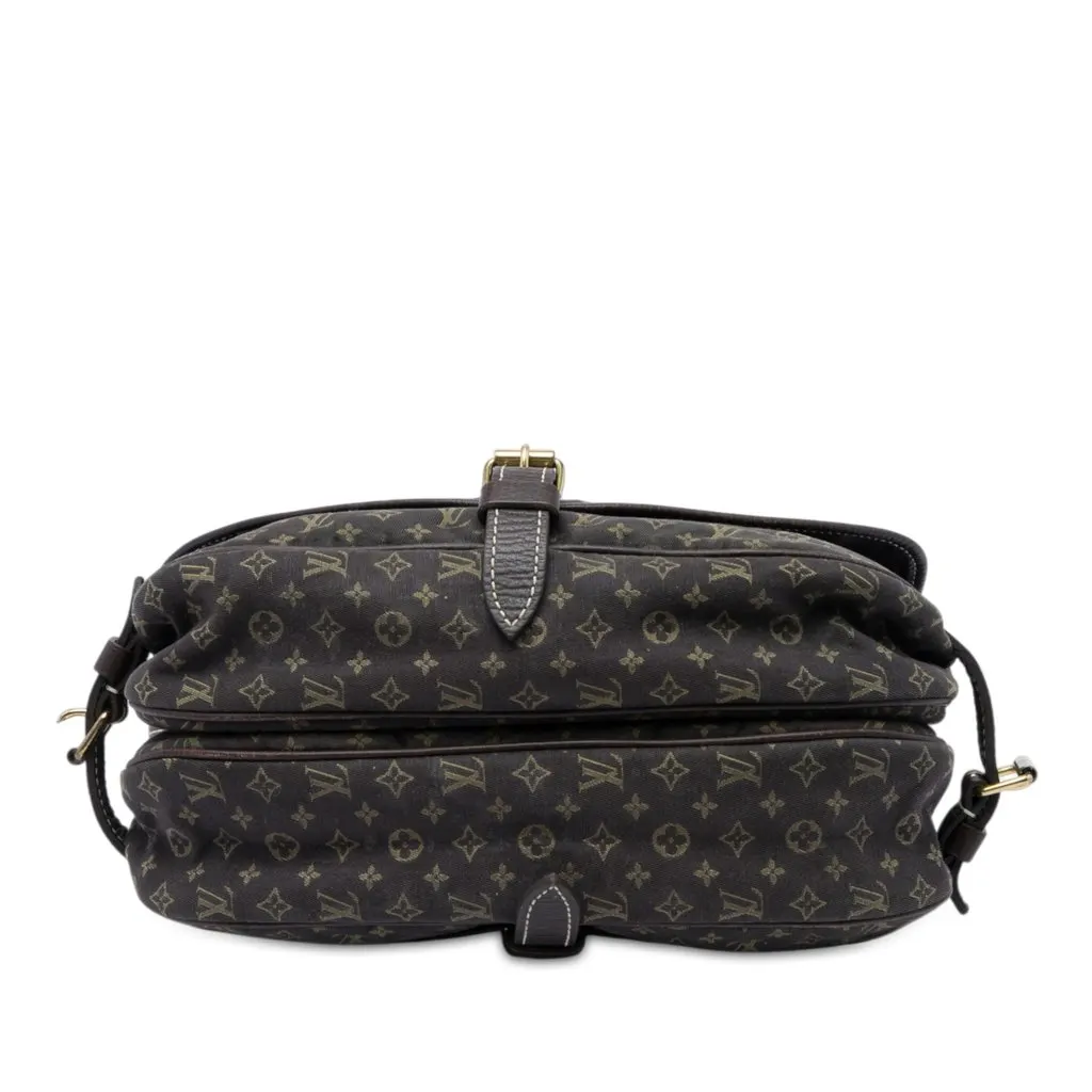 Louis Vuitton Monogram Mini Lin Saumur 30 Brown Very good - Inside View