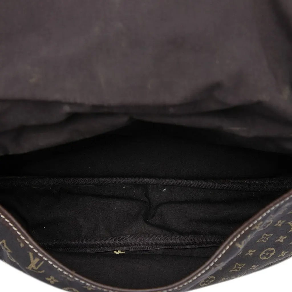 Louis Vuitton Monogram Mini Lin Saumur 30 Brown Very good - Model View