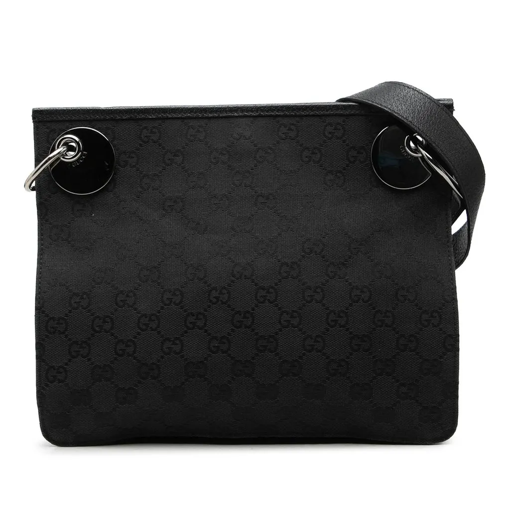 Gucci GG Canvas Eclipse Crossbody Black Canvas Very good - Front View
