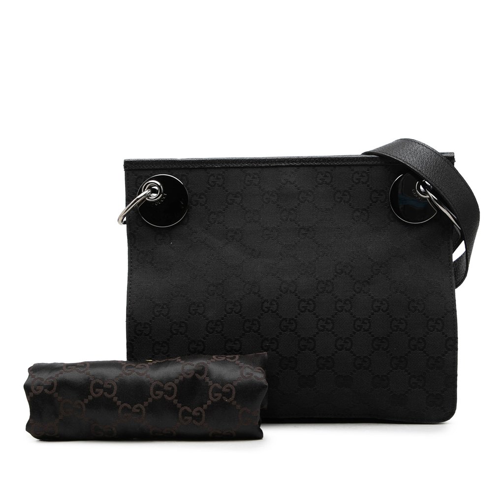 Gucci GG Canvas Eclipse Crossbody Black | Libas Collective