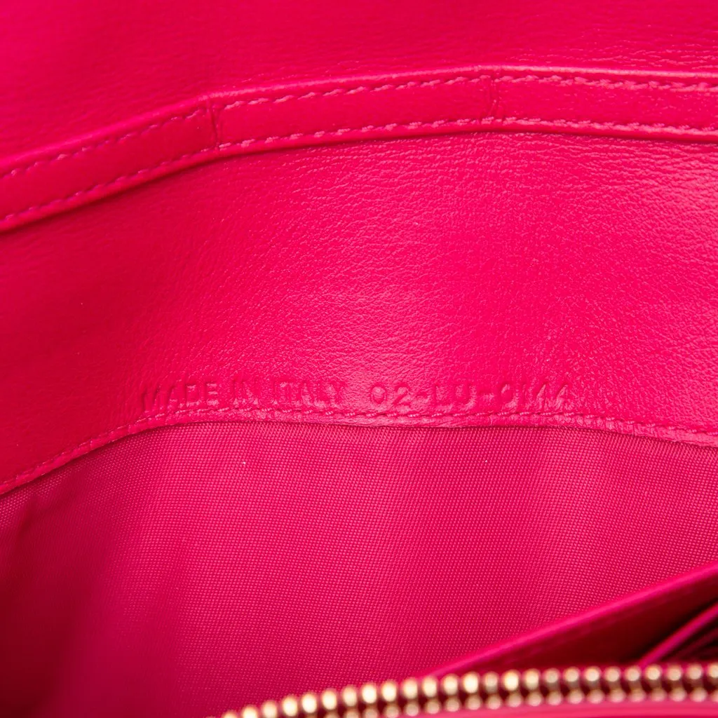 Dior Patent Cannage Lady Dior Wallet On Chain Pink Leather Very good - Box View
