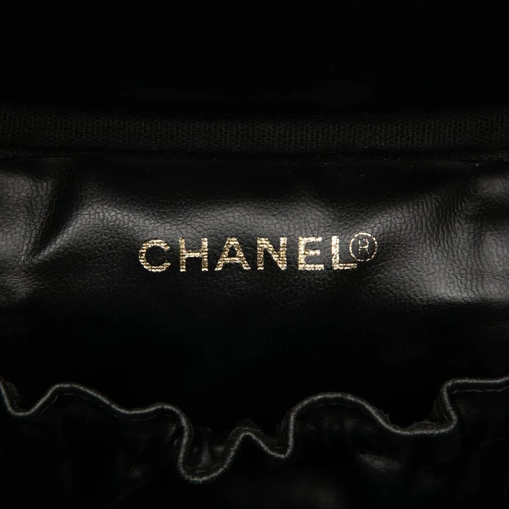 Chanel CC Caviar Vanity Case Black Leather Very good - Box View