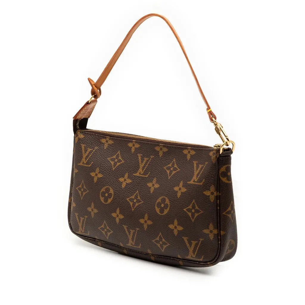Louis Vuitton Monogram Pochette Accessoires Brown Very good - Back View