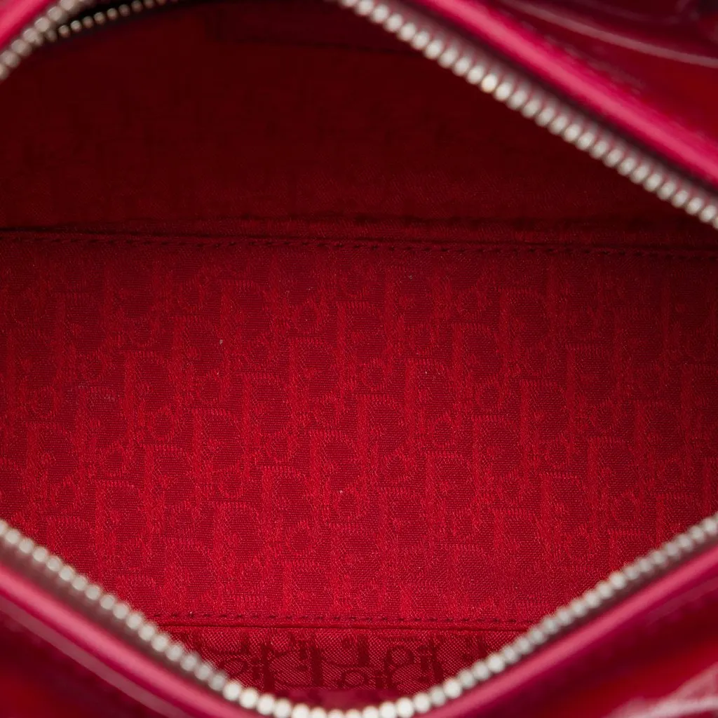 Dior Medium Patent Cannage Lady Dior Red Leather Very good - Model View