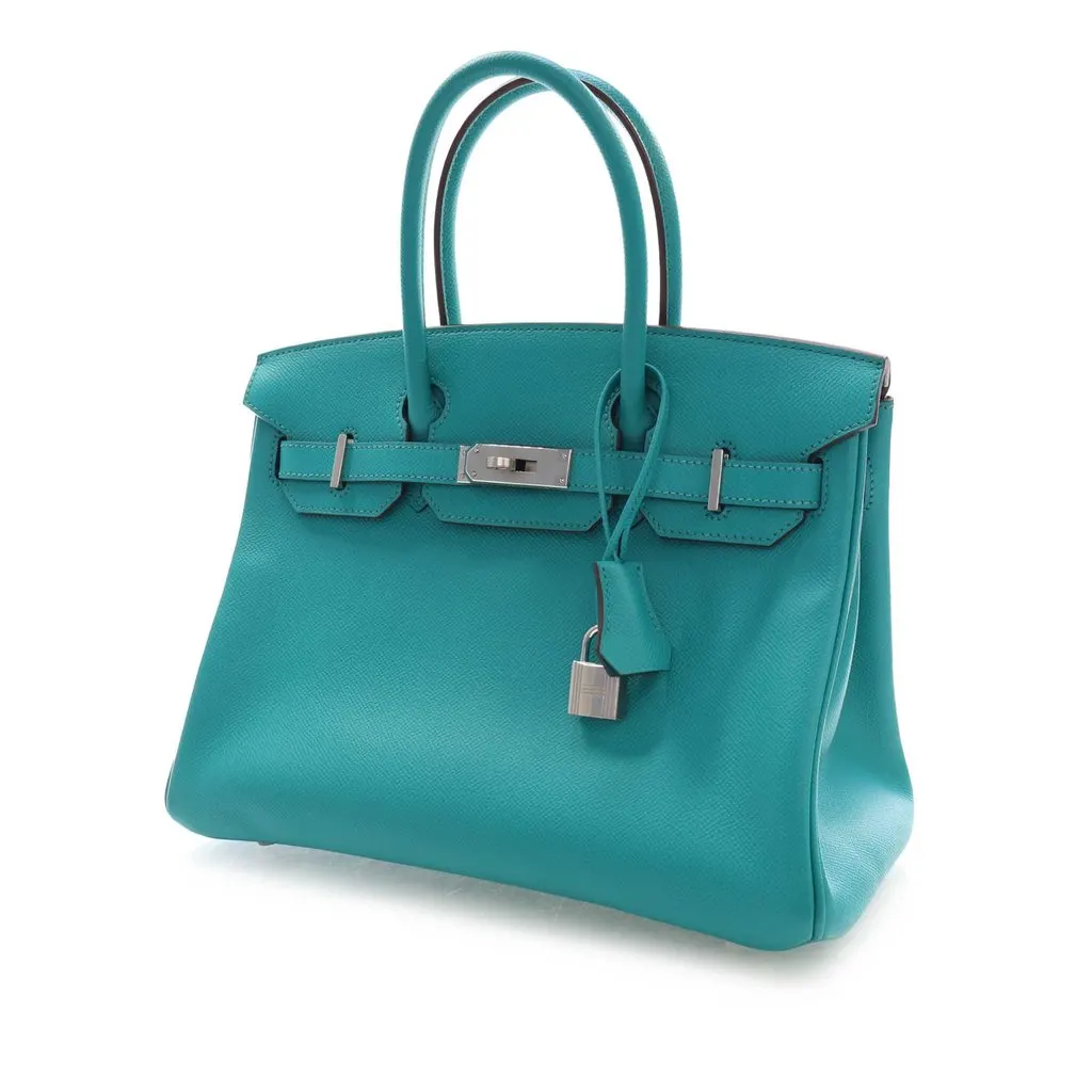 Hermès Epsom Birkin Retourne 30 Blue Leather Very good - Inside View