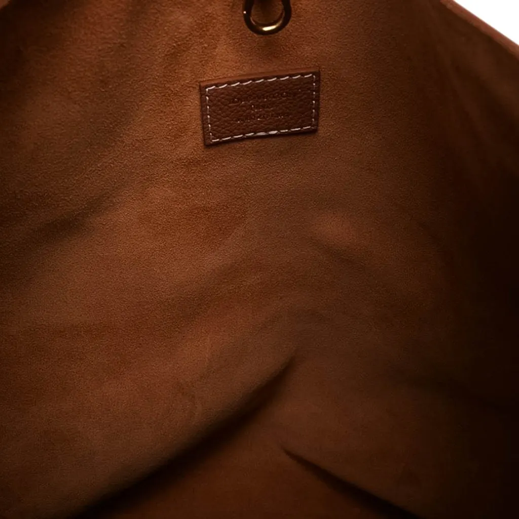 Louis Vuitton Grained Calfskin Low Key Hobo MM Brown Leather Very good - Model View