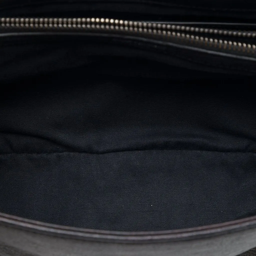 Saint Laurent Small Sheepskin West Hollywood Crossbody Black Leather Very good - Model View