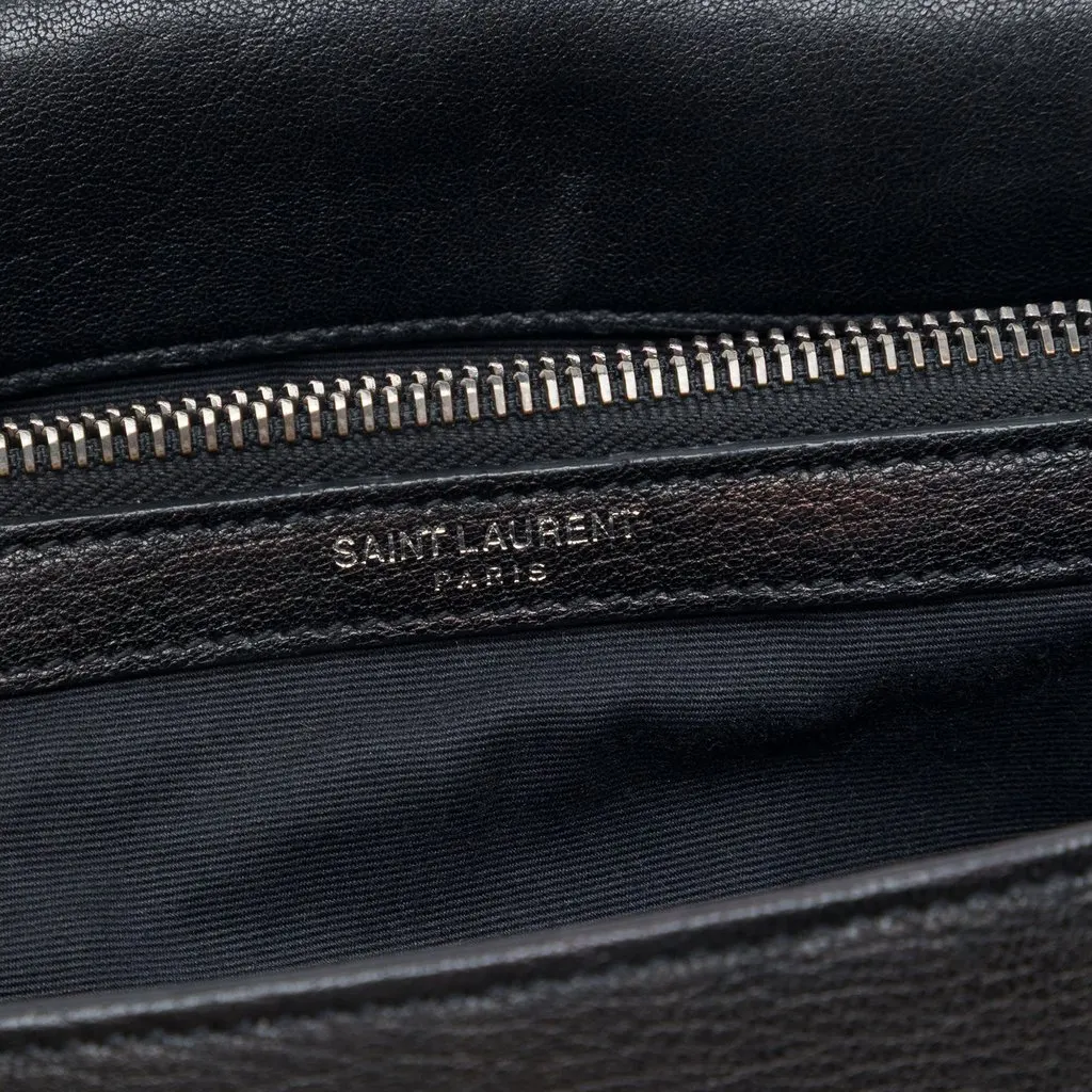 Saint Laurent Small Sheepskin West Hollywood Crossbody Black Leather Very good - Box View