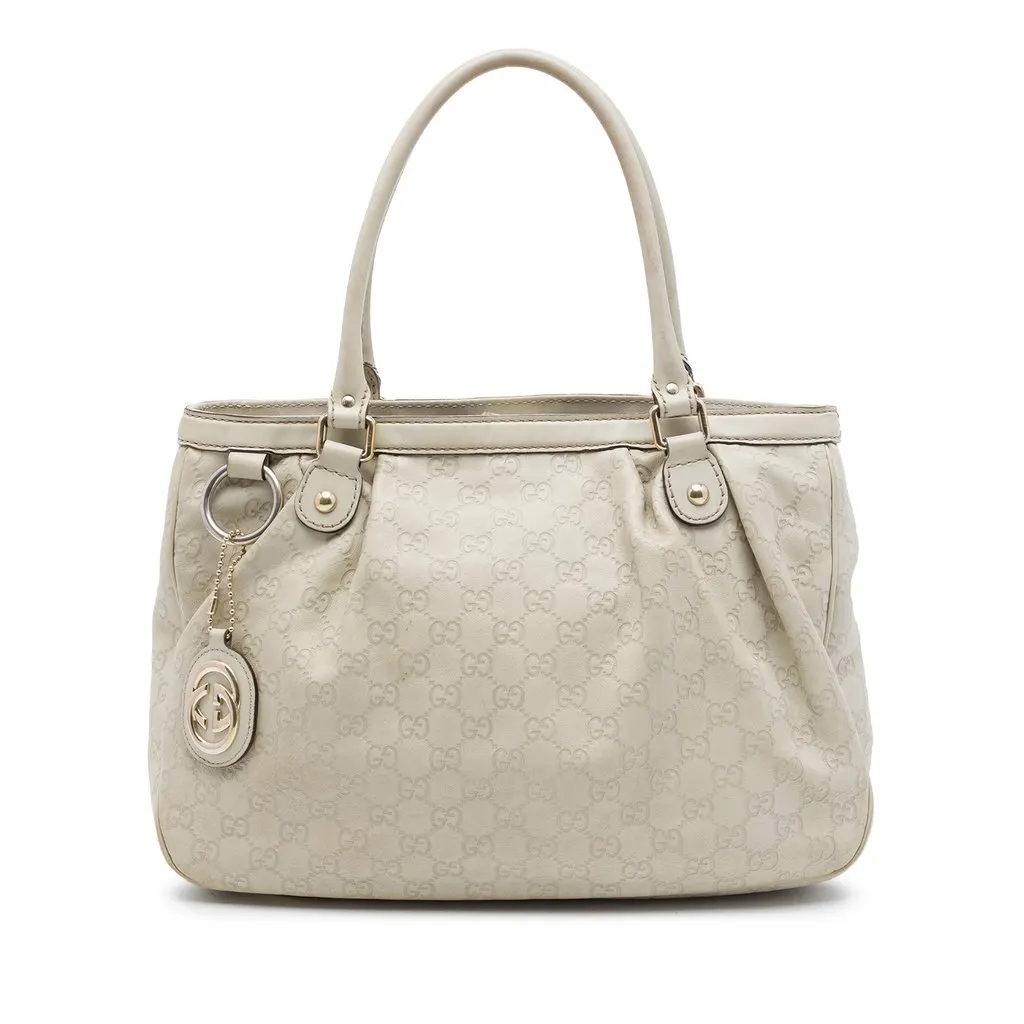 Gucci Guccissima Sukey Tote Brown Leather Very good - Front View