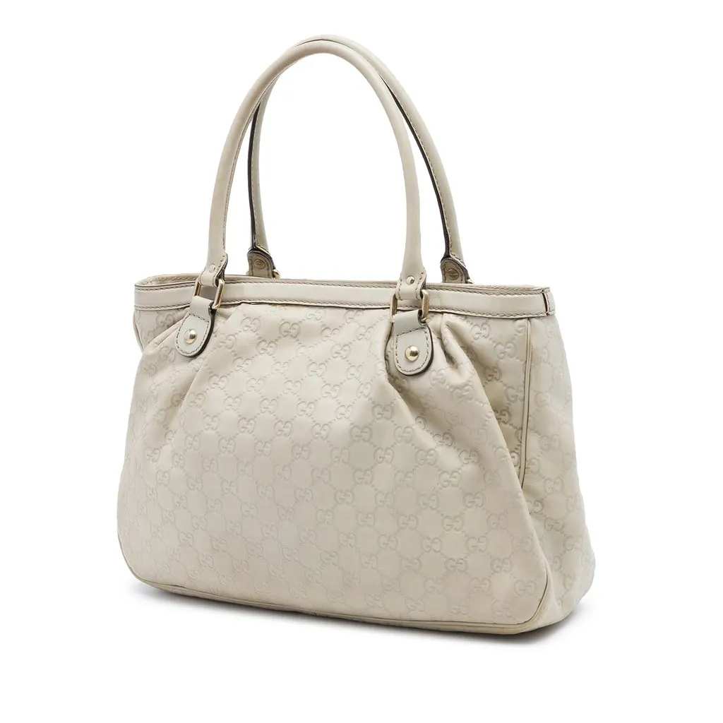 Gucci Guccissima Sukey Tote Brown Leather Very good - Back View